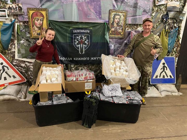 Medical aid from USUA received by front-line paramedics in Ukraine