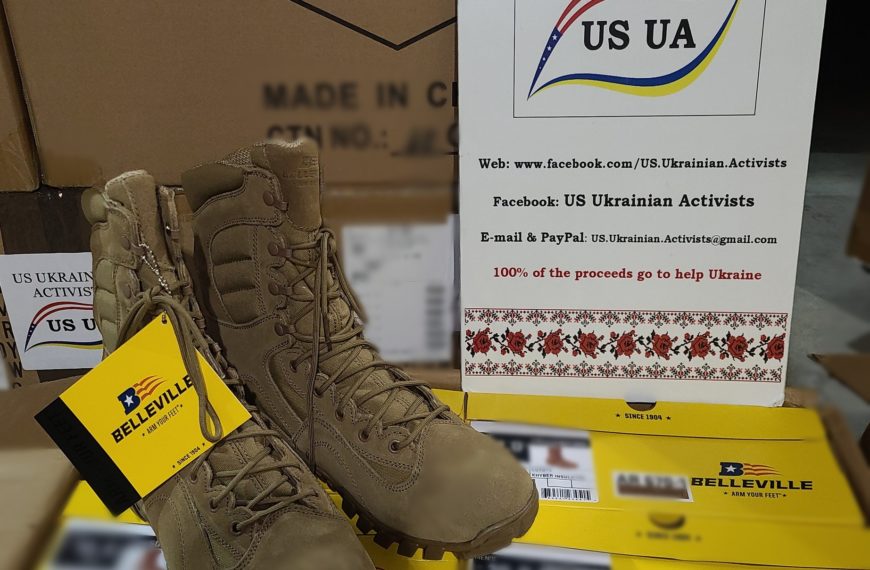 96 More Winter Boots Shipped to Ukrainian Hospitallers